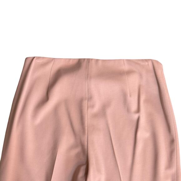 Ralph Lauren Purple Label Wool Crepe Stretch Flat Front Pants Pink Women's 8 - Picture 8 of 13
